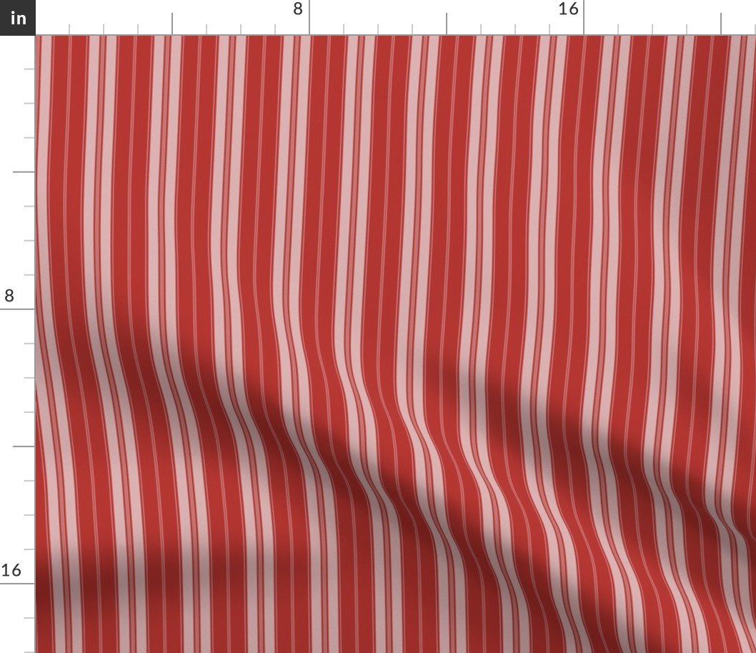 Molten Lava Red on Red Autumn Winter 2022 2023 Color Trend Mattress Ticking Fabric