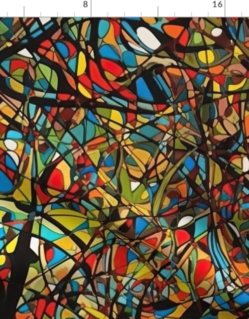 Multi Color Drip Paint Splatter Technique Fabric
