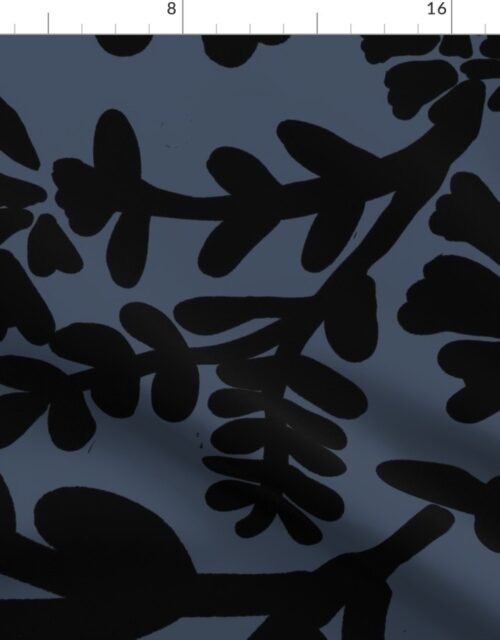 Night on Storm Jumbo Botanical Fabric