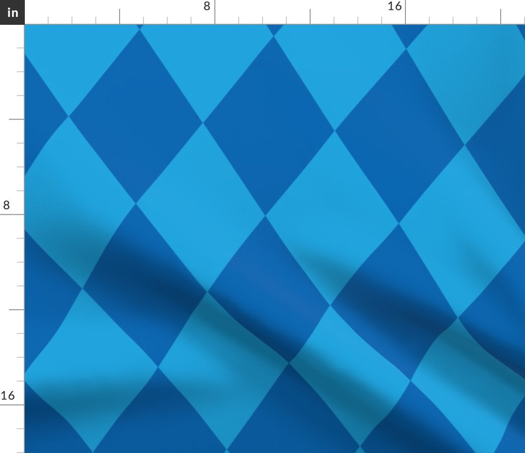 Oktoberfest 5 inch Bavarian Beer House Blue and Dark Blue Large Diagonal Diamond Pattern Fabric Oktoberfest 5 inch Bavarian Beer House Blue and Dark Blue Large Diagonal Diamond Pattern Fabric