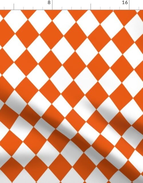 Orange Soda Small Modern Diamond Pattern Fabric