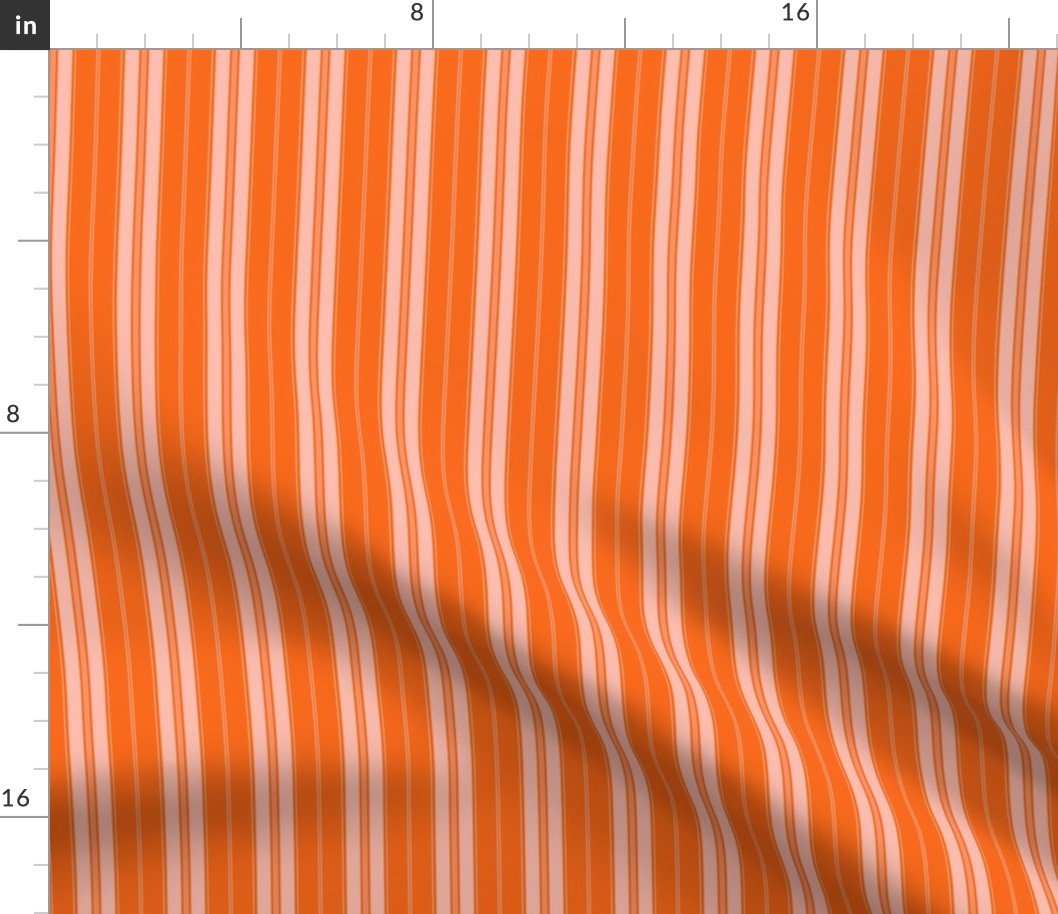 Orange Tiger and Orange Autumn Winter 2022 2023 Color Trend Mattress Ticking Fabric