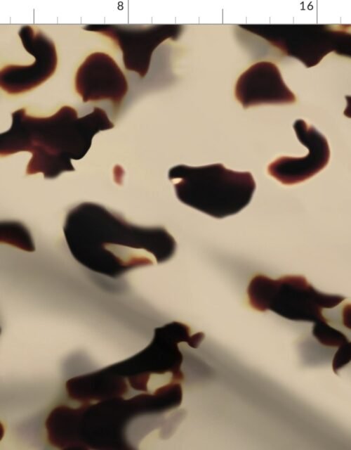 Original Ivory and Brown Tortoiseshell Seamless Repeat Pattern Fabric