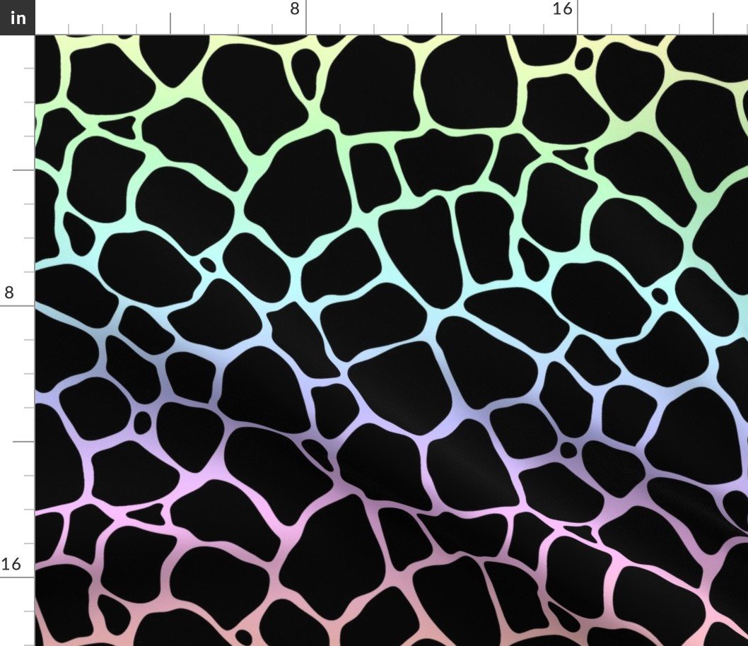 Pastel Rainbow Giraffe Hide Animal Print Fabric Pastel Rainbow Giraffe Hide Animal Print Fabric