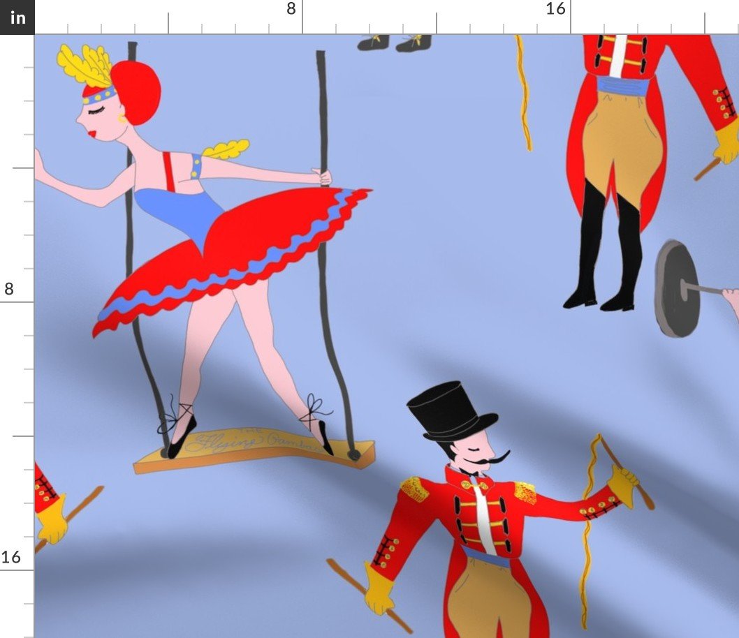 Playroom Circus Wallpaper Fabric Playroom Circus Wallpaper Fabric