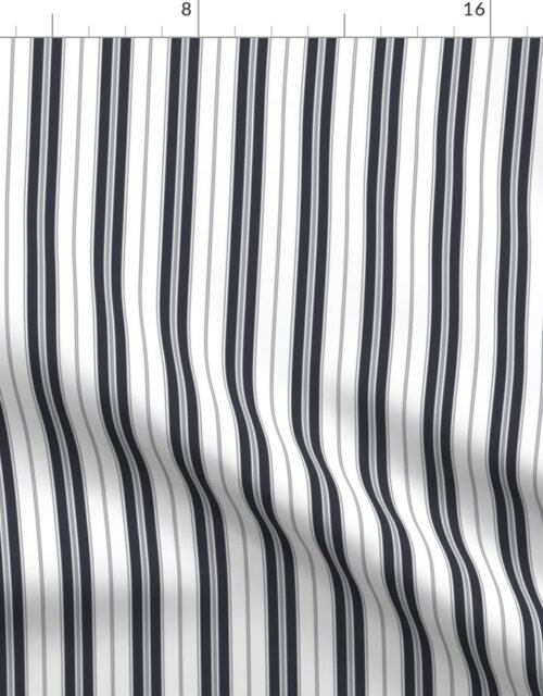 Polar Night and White Autumn Winter 2022 2023 Color Trend Mattress Ticking Fabric