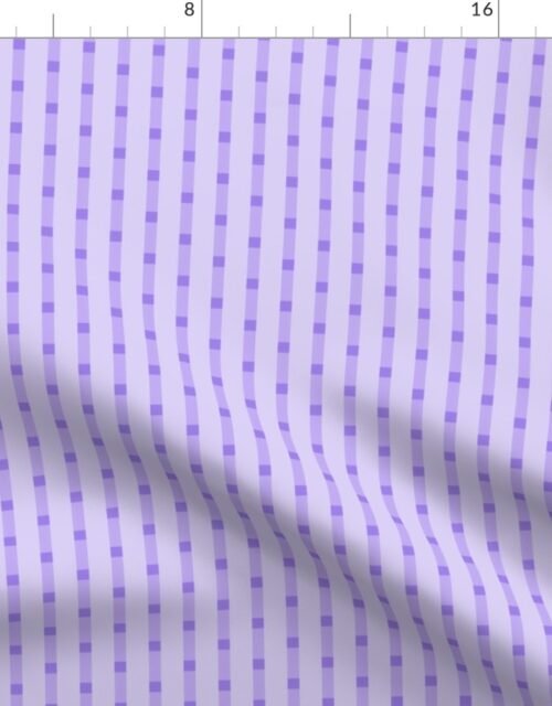 Puckered Seersucker-look Pin Stripes in Shades of Lilac Fabric