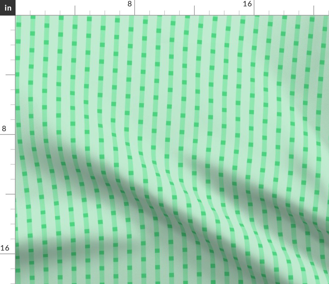Puckered Seersucker-look Pin Stripes in Shades of Minty Green Fabric Puckered Seersucker-look Pin Stripes in Shades of Minty Green Fabric