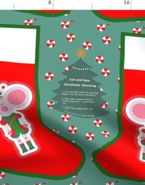 Rat King Nutcracker Christmas Stocking Fabric