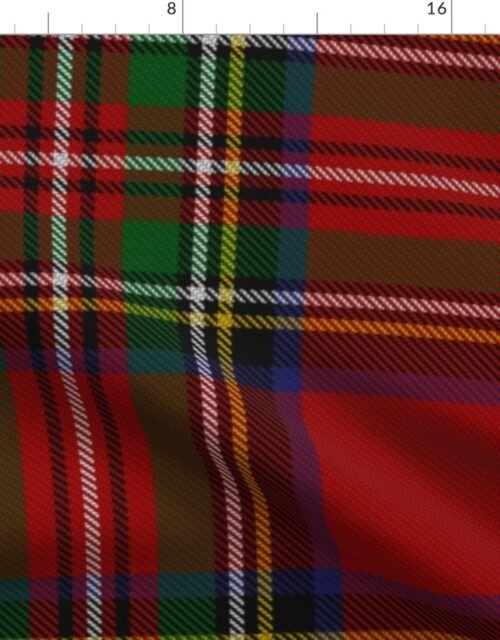 Royal Stewart Tartan Clan Plaid Fabric
