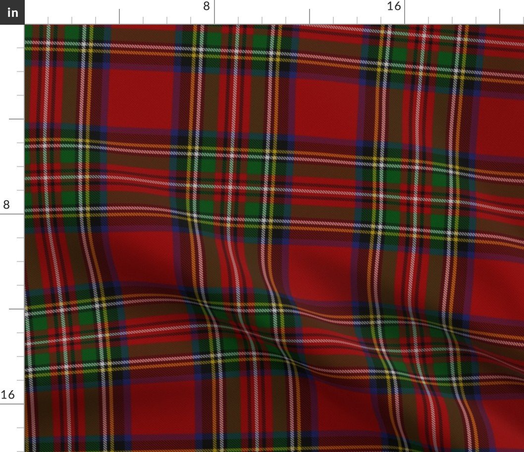 Royal Stewart Tartan Clan Plaid Fabric Royal Stewart Tartan Clan Plaid Fabric