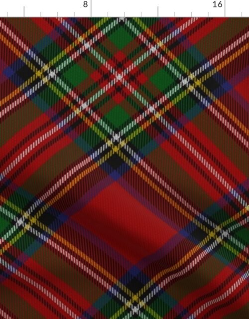 Royal Stewart Tartan Stuart Clan Plaid Tartan Fabric