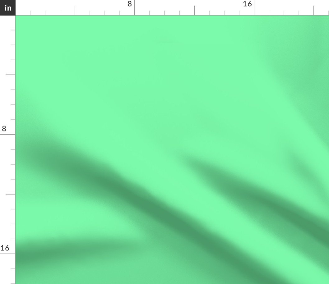 SOLID SEAFOAM GREEN #7af9ab HTML HEX Colors Fabric SOLID SEAFOAM GREEN #7af9ab HTML HEX Colors Fabric