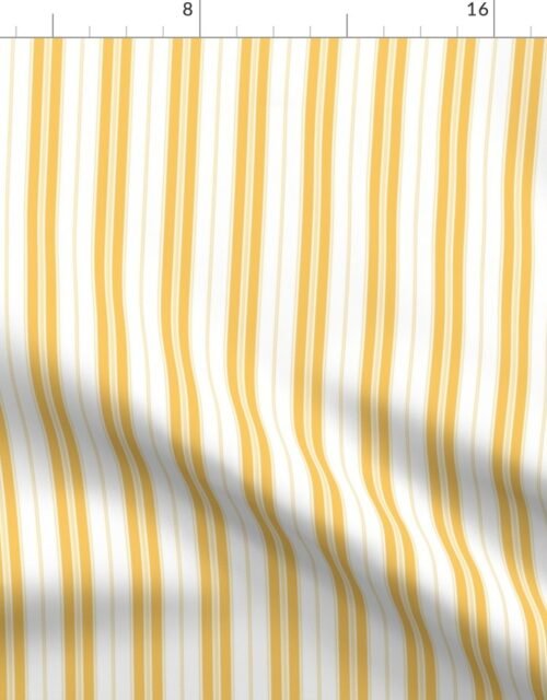 Samoan Sun and White Autumn Winter 2022 2023 Color Trend Mattress Ticking Fabric
