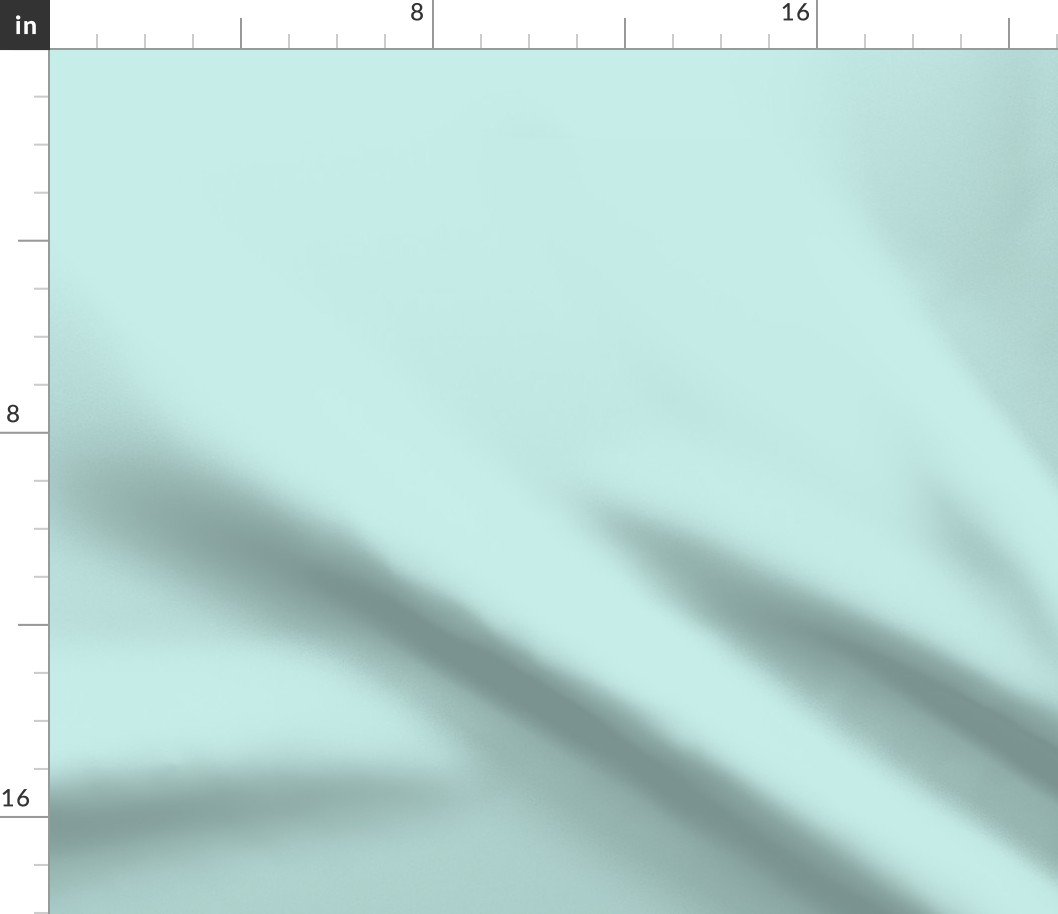 Sea Glass  Seafoam Blue Solid Color Palette Fabric