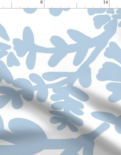 Sky on Cloud Jumbo Botanical Fabric