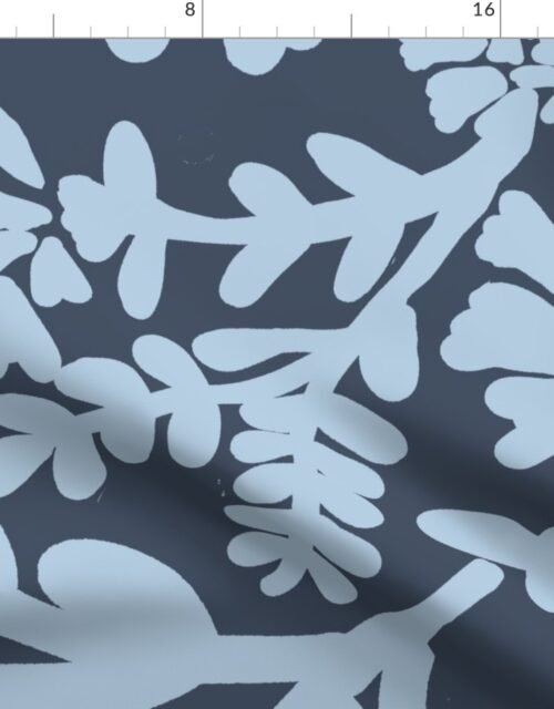 Sky on Storm Jumbo Botanical Fabric