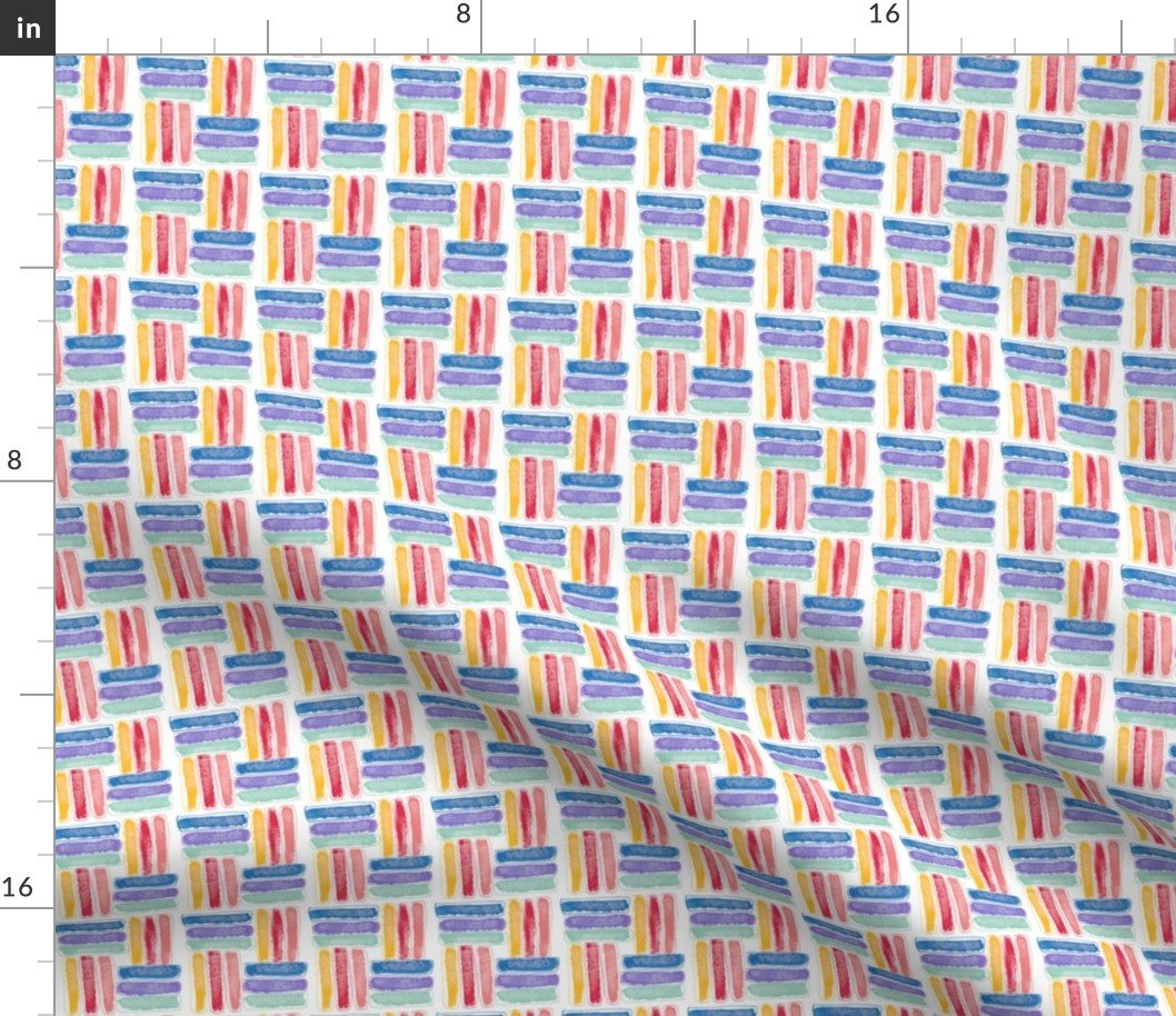 Small Kapa Crayons Blue Fabric Small Kapa Crayons Blue Fabric