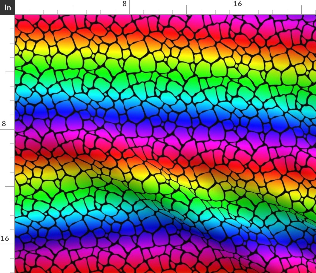 Small Neon Rainbow Giraffe Hide Animal Print Fabric Small Neon Rainbow Giraffe Hide Animal Print Fabric