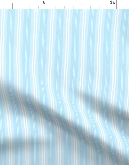 Small Pastel Baby Blue Shaded Pin Stripe Fabric