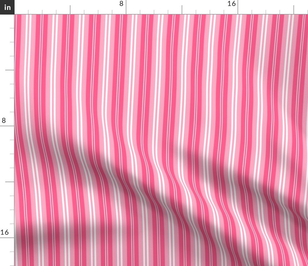 Small Pastel Pink Shaded Pin Stripe Fabric Small Pastel Pink Shaded Pin Stripe Fabric
