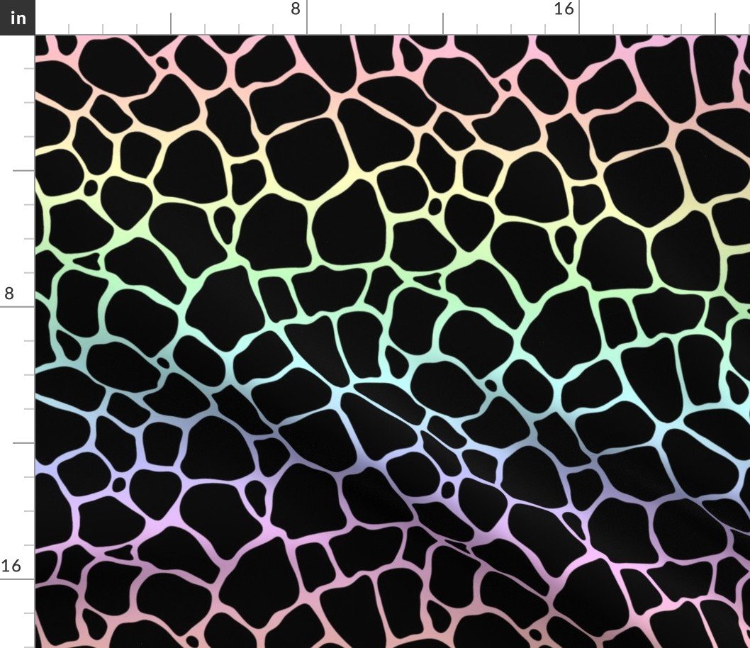 Small Pastel Rainbow Giraffe Hide Animal Print Fabric Small Pastel Rainbow Giraffe Hide Animal Print Fabric