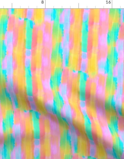 Small Pastel Water Color Splashes Fabric