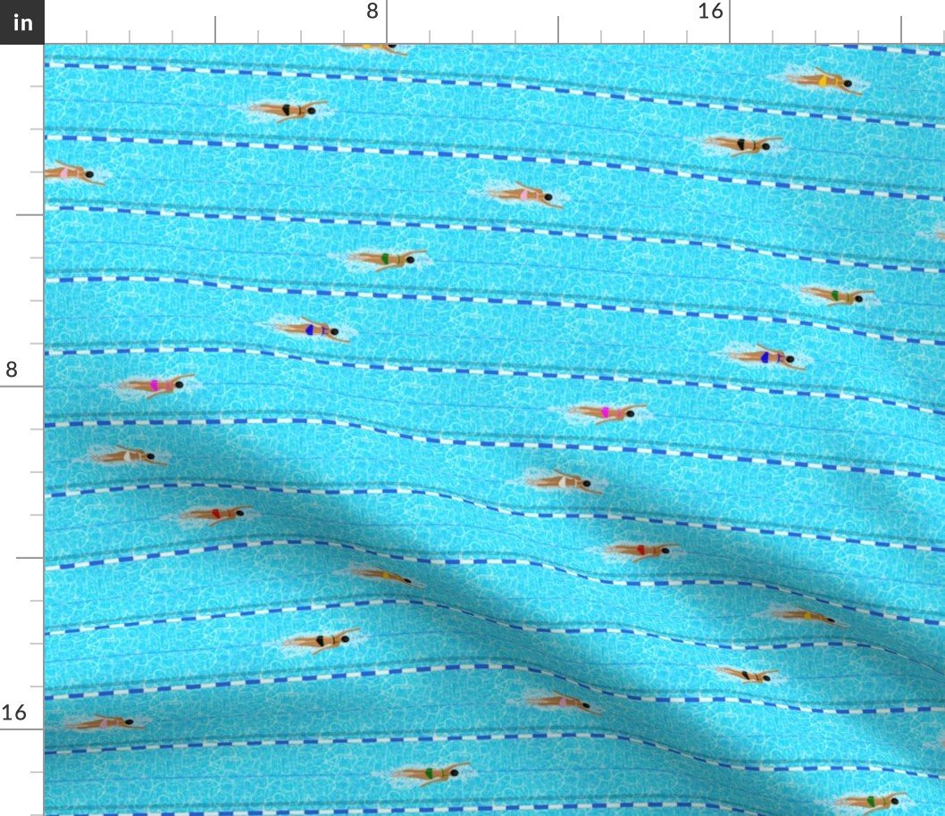 Small Swimming Pool Horizontal Lane Laps Adult Swim Fabric Small Swimming Pool Horizontal Lane Laps Adult Swim Fabric