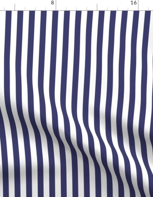 Small Vertical USA Flag Blue and White Stripes Fabric