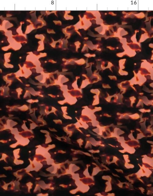 Smaller Blush and Brown Tortoiseshell Seamless Repeat Pattern Fabric