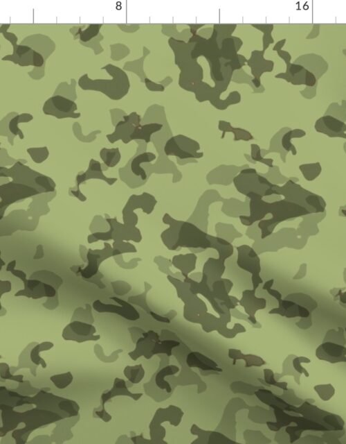 Smaller Dark Green Sea Turtle Tortoiseshell Seamless Repeat Pattern Fabric