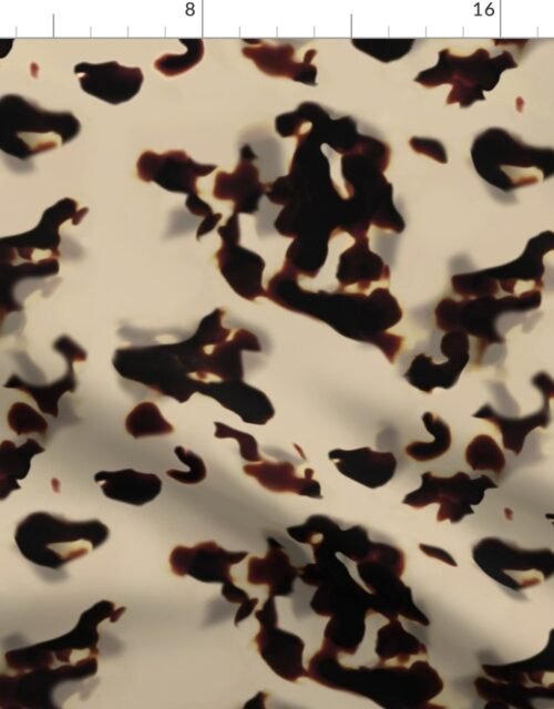 Smaller Ivory and Brown Tortoiseshell Seamless Repeat Pattern Fabric