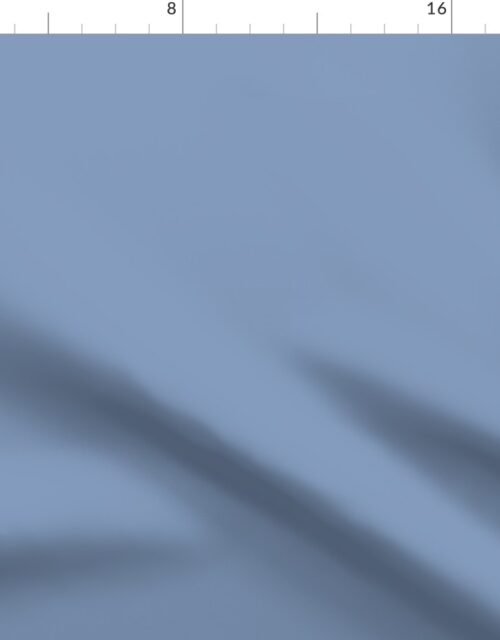 Stressed Blue Denim Solid Coordinate Color Fabric