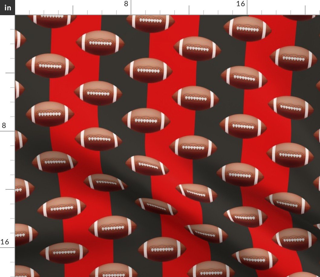 Tampa’s Famed Football Team Colors of Red and Pewter Fabric Tampa's Famed Football Team Colors of Red and Pewter Fabric