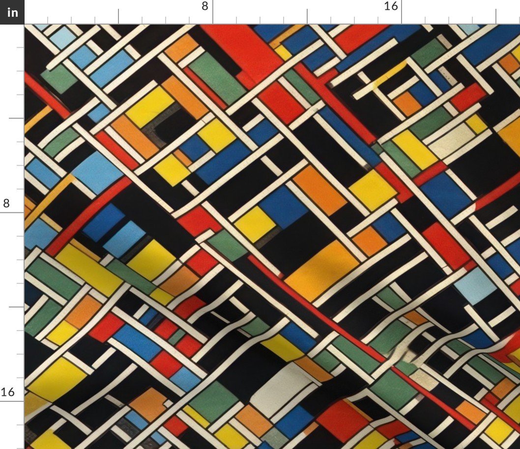 Theo van Doesburg Gouache on Board Pattern Fabric Theo van Doesburg Gouache on Board Pattern Fabric