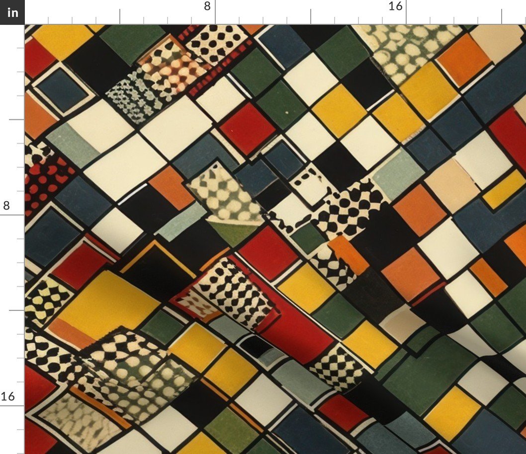 Theo van Doesburg Gouache on Board Pattern Fabric Theo van Doesburg Gouache on Board Pattern Fabric