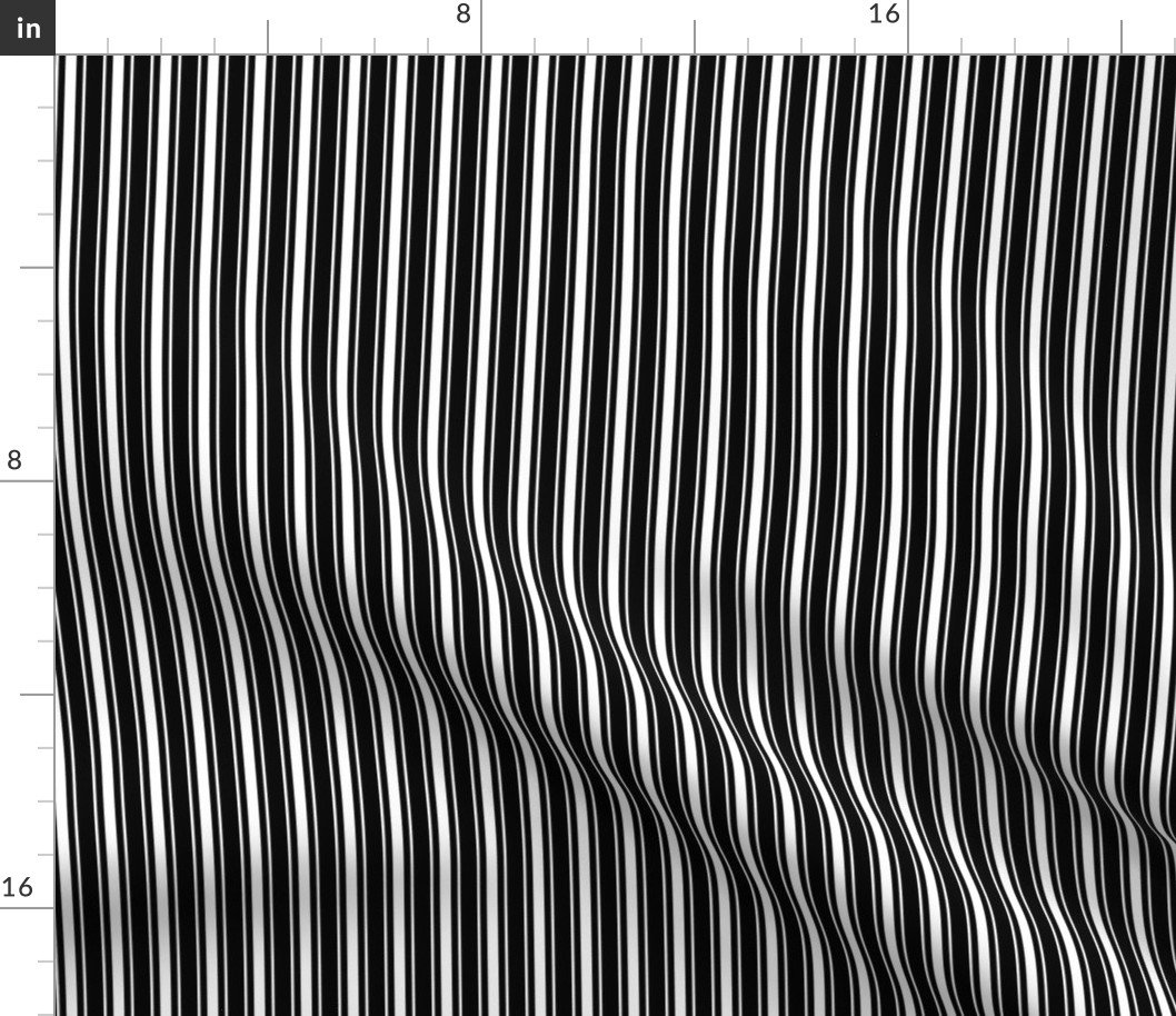 Traditional Micro Black Vintage Ticking Upholstery Stripes Fabric