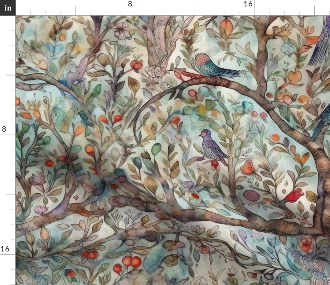 Tree of Life Seamless Repeat Fabric Tree of Life Seamless Repeat Fabric
