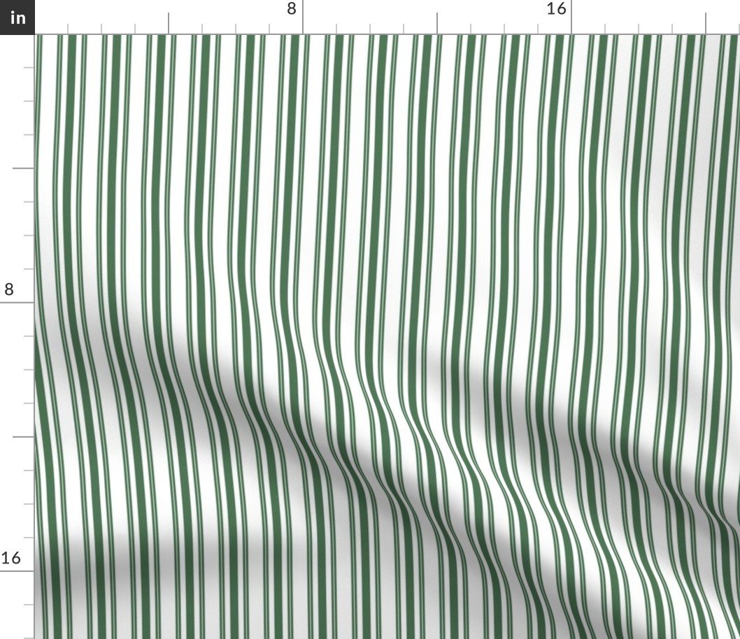 Trendy Large Green Boot Pastel Green French Mattress Ticking Double Stripes Fabric Trendy Large Green Boot Pastel Green French Mattress Ticking Double Stripes Fabric