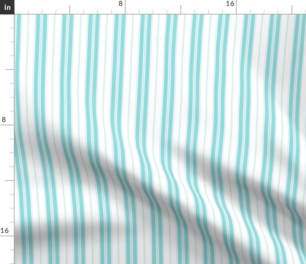 Waterspout and White Autumn Winter 2022 2023 Color Trend Mattress Ticking Fabric