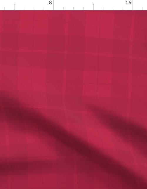 Weathered Viva Magenta Faded Tartan Large Size Fabric