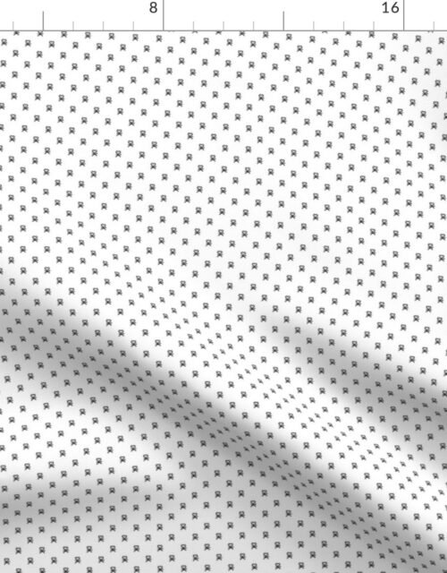 Wednesday Black and White Floral Ditzy School Dress Fabric
