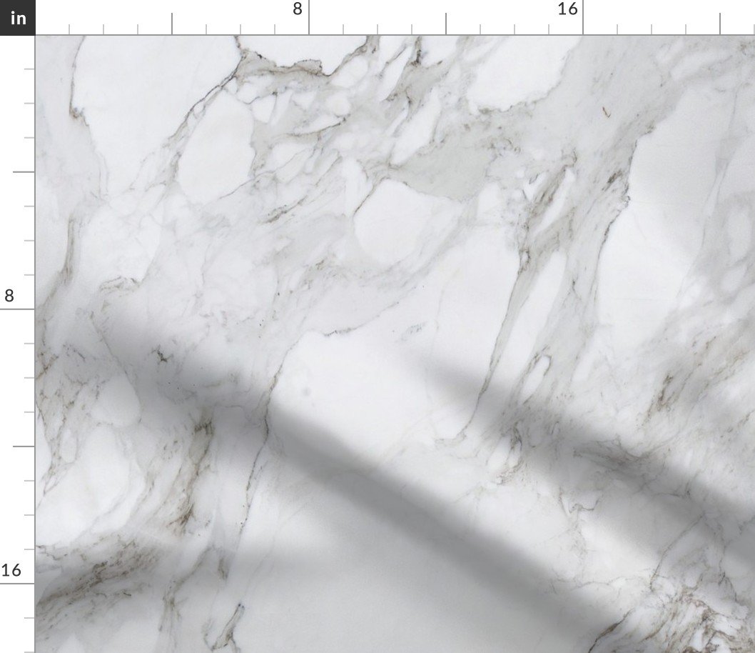 White Natural Marble – Natural Grey Veined Stone Fabric White Natural Marble - Natural Grey Veined Stone Fabric