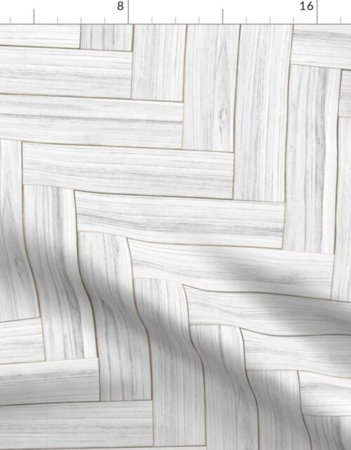 Whitewashed Geometric Herringbone 2 inch Fabric