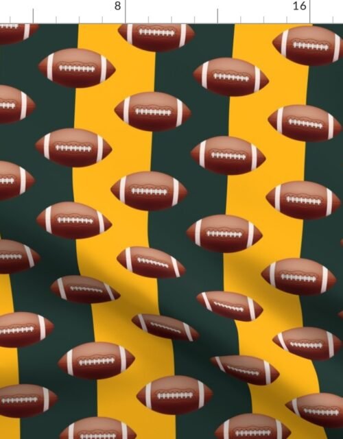 Wisconsin's Famed Football Team Colors of Green and Gold Fabric
