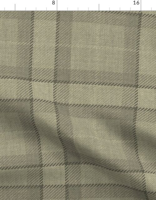 Yellow Gold Vintage Christmas Tartan Plaid Fabric