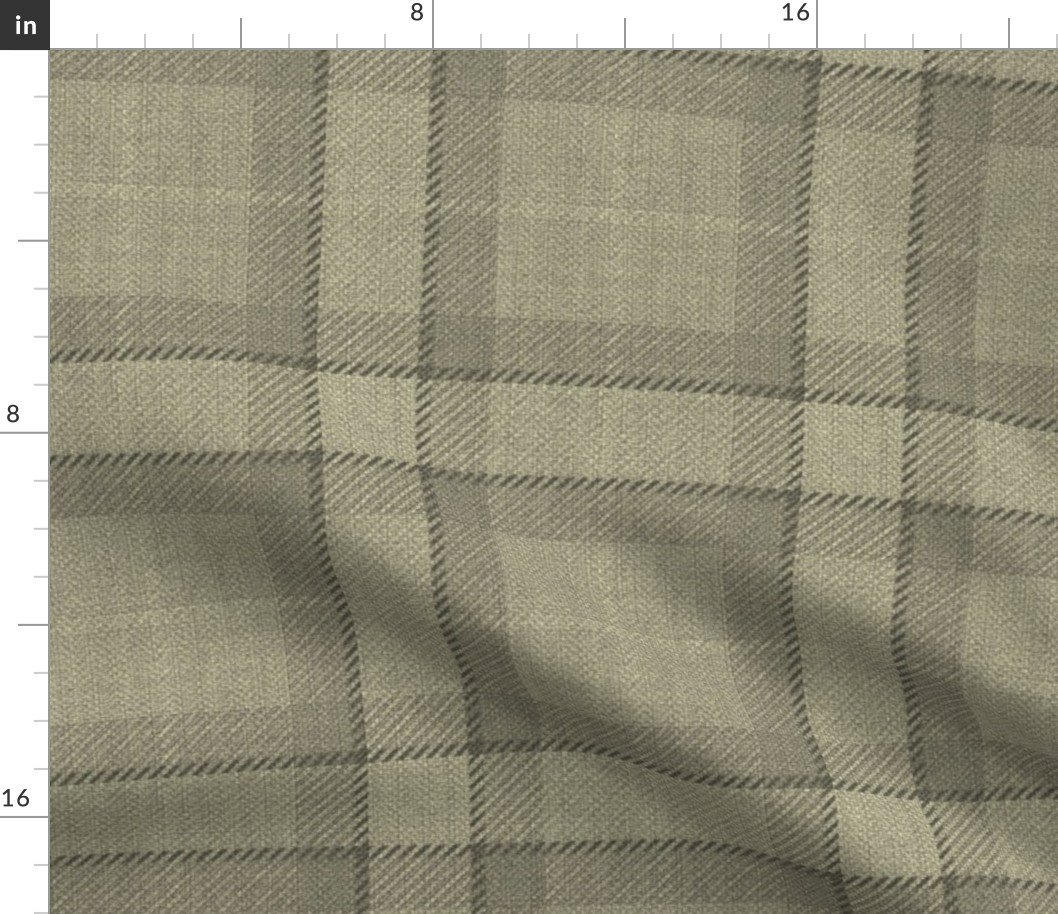 Yellow Gold Vintage Christmas Tartan Plaid Fabric Yellow Gold Vintage Christmas Tartan Plaid Fabric