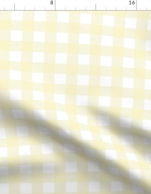 Yellow Gold  Vintage Christmas Gingham Check Fabric