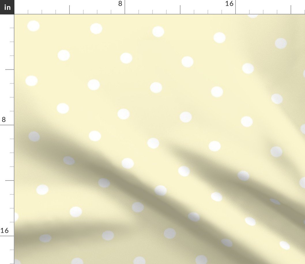 Yellow gold Polka Dot  Vintage Christmas Gingham Spots Fabric