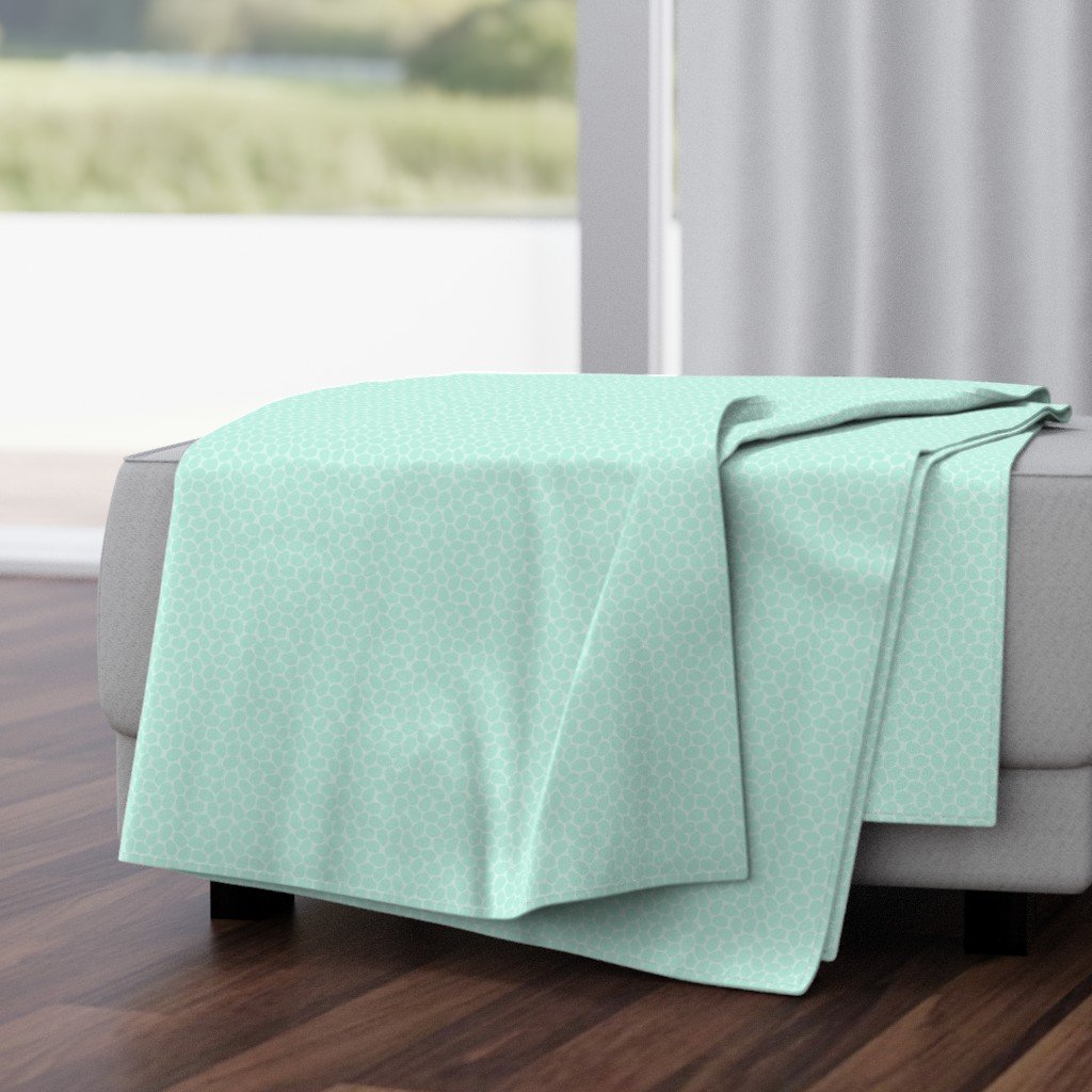 Aqua Blue Colored Pastel Easter Eggs Throw Blanket Aqua Blue Colored Pastel Easter Eggs Throw Blanket